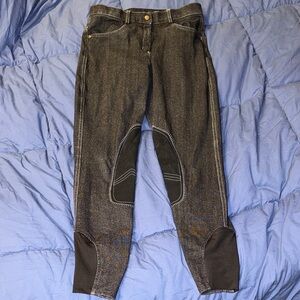 Ovation black denim Riding Pants size 26/R